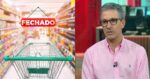 Ilustração supermercado fechado e Romeu Zema (Fotos: Reproduções / Canva / Freepik / Globo)