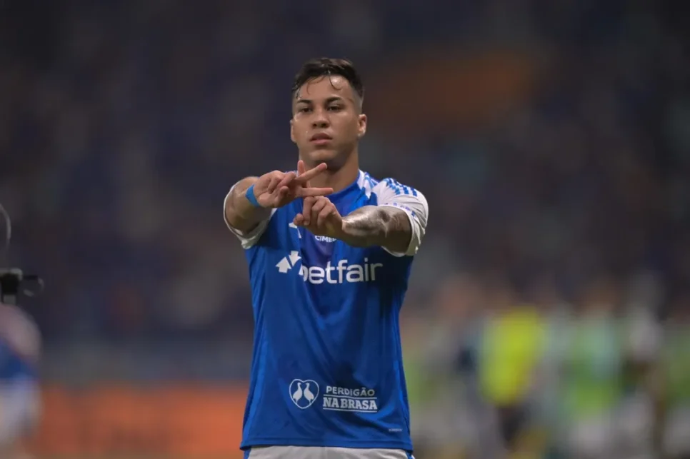Kaio Jorge autor dos dois gols contra o Palmeiras- Foto Internet