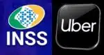 Logo INSS e Uber (Fotos: Reproduções / Internet / Freepik)