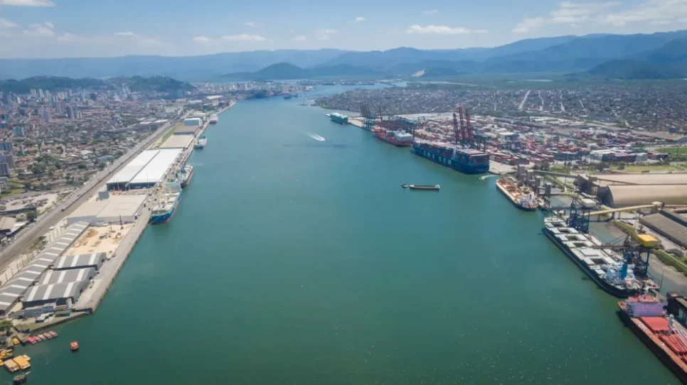 Porto de Santos (Foto: Santos Port Authority/Divulgação)