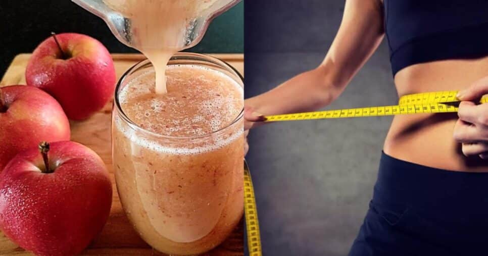 Suco com maça que ajuda a dar saciedade e emagrecer rápido (Foto: Reprodução/ Internet)