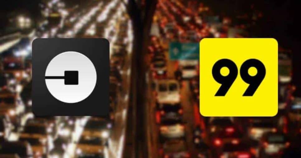 Uber e 99 - Montagem TVFOCO