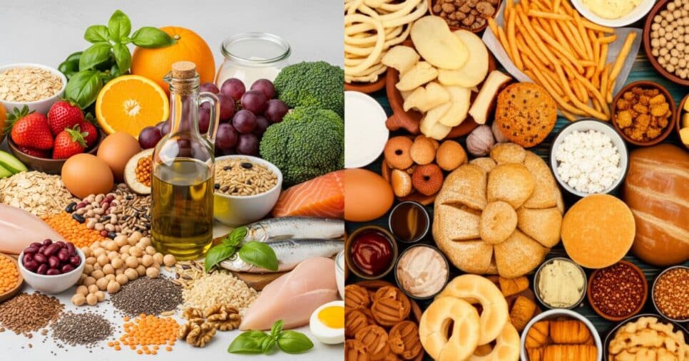 O que comer x o que evitar comer para manter um coração saudável