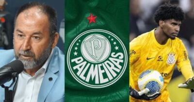 Augusto Melo crava rasteira no Palmeiras e veredito de Hugo Souza - (Montagem / TV FOCO)