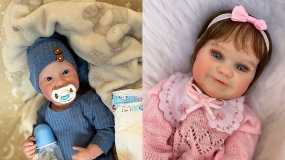 Bebês reborn (Foto: Internet/ Montagem)