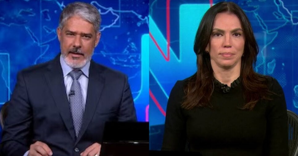 Bonner para JN com Ana Paula e confirma morte: “Ele sofria” (Foto: Reprodução/Montagem TV Foco)