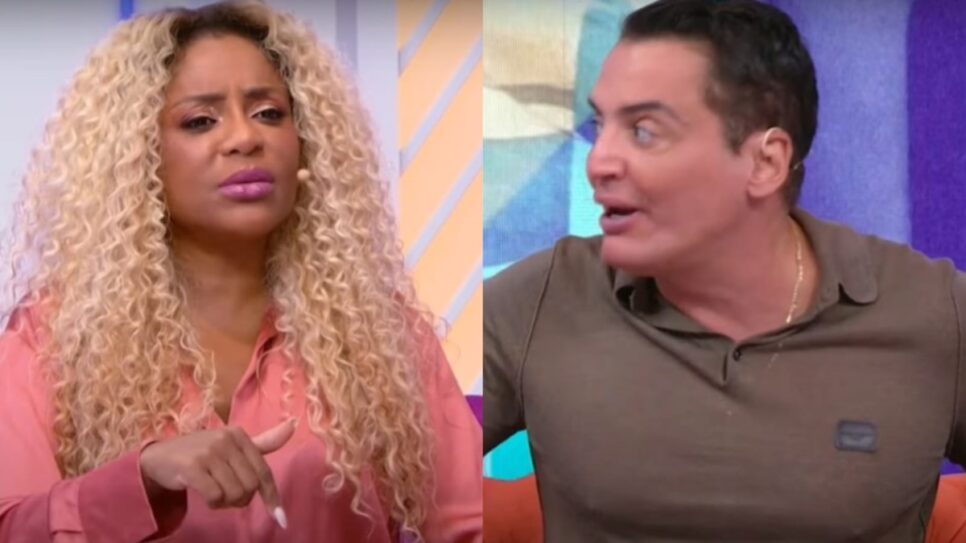 Leo Dias coloca Cariúcha contra a parede (Foto: Reprodução/ Fofocalizando, SBT/ Montagem)