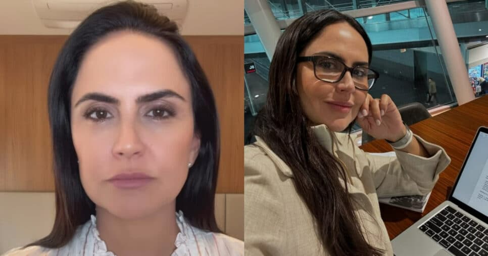 A jornalista hoje em dia nas redes sociais (Foto: Reprodução/Montagem TV Foco)