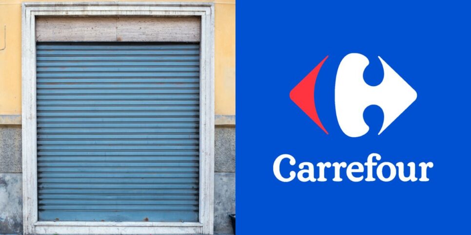 Fim de serviço de supermercado rival do Carrefour (Reprodução: Montagem TV Foco)