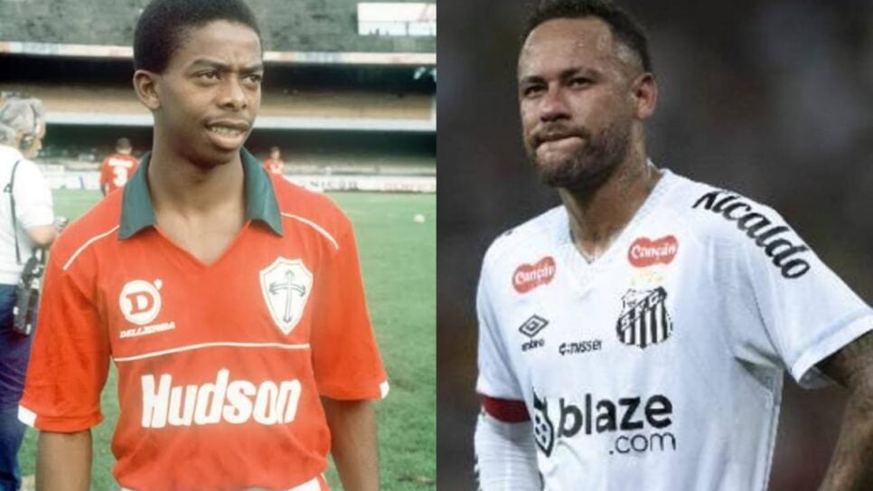 Dener Augusto alerta Neymar Jr (Foto: Reprodução/ Internet/ SFC/ Montagem)