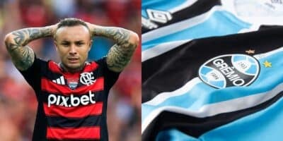 Desfecho da ida de Cebolinha ao Grêmio (Reprodução: Montagem TV Foco)