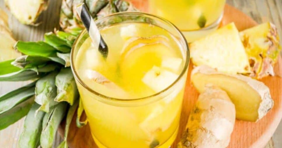 Chá de gengibre com abacaxi para emagrecer - Foto: Internet