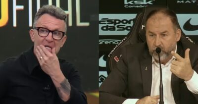 Neto para Band com anúncio de ADEUS pra ser presidente do Corinthians - (Montagem / TV FOCO)