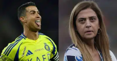 Leila ciente: Cristiano Ronaldo faz contato com rival do Palmeiras  (Foto: Reprodução/Montagem TV Foco)