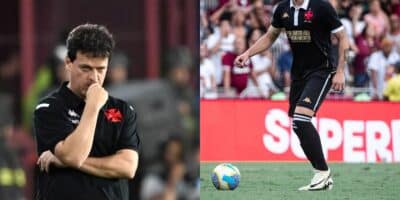 Diniz chora com 2 craques fora no Vasco (Reprodução:  Luis ROBAYO)