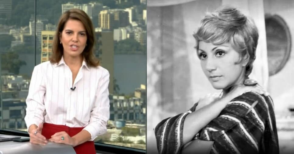 Âncora do Jornal da Globo fala sobre morte de Dorinha Duval (Foto: Reprodução/Montagem TV Foco)
