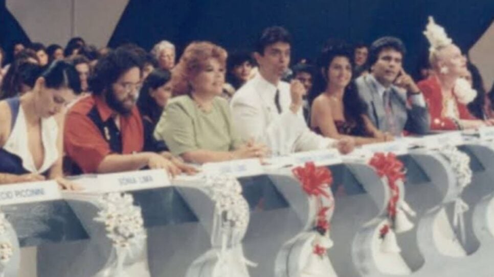 Bancada de jurados do Show de Calouros (Foto: Divulgação, SBT)