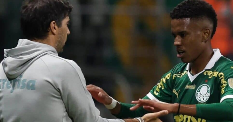 Abel Ferreira e Estêvão - Foto: Internet