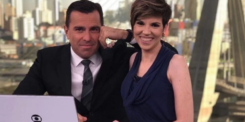 Bocardi e Glória Vanique, no antigo BDSP (Foto: Instagram)