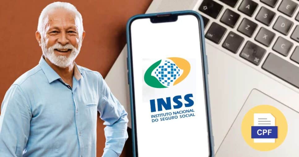 Aposentado e APP do INSS (Foto: Reprodução / Canva / Montagem TV Foco)