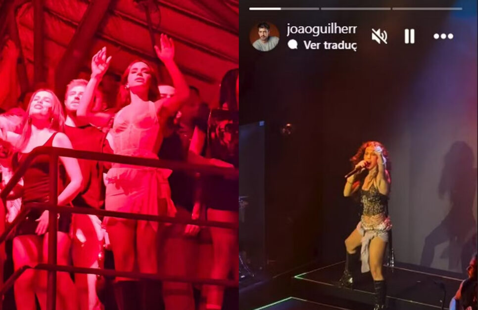 João Guilherme e Bruna Marquezine estiveram no mesmo show no Rio de Janeiro (Foto: Reprodução/Montagem TV Foco)