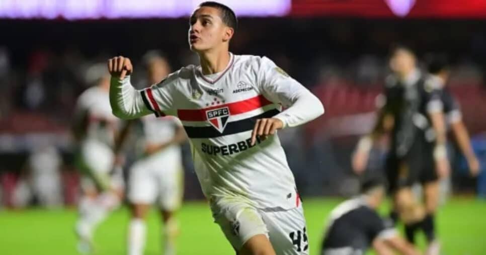 Lucca Alencar renova contrato com o São Paulo até 2028 (Foto: Reprodução)