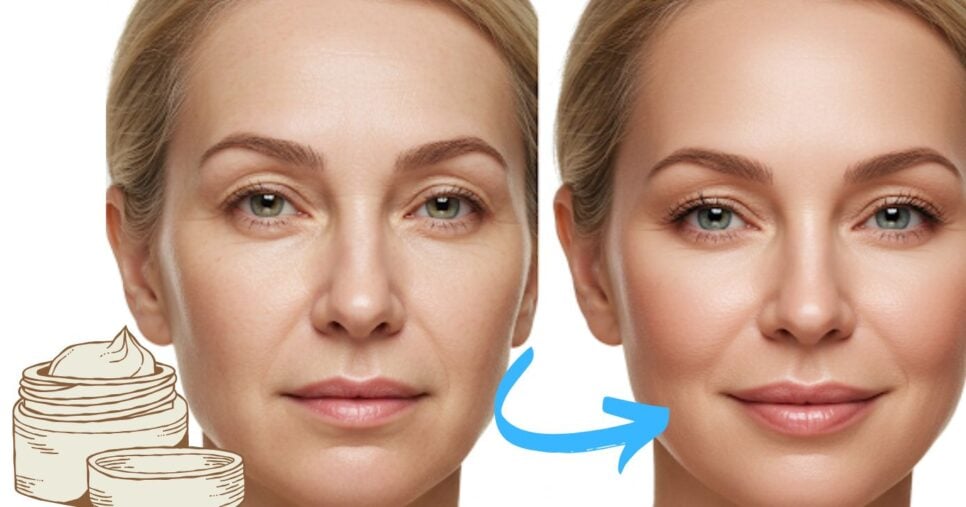 Imagem ilustrativa de antes e depois de usar a máscara (Foto Reprodução/Montagem/Lennita/Canva/GMN)