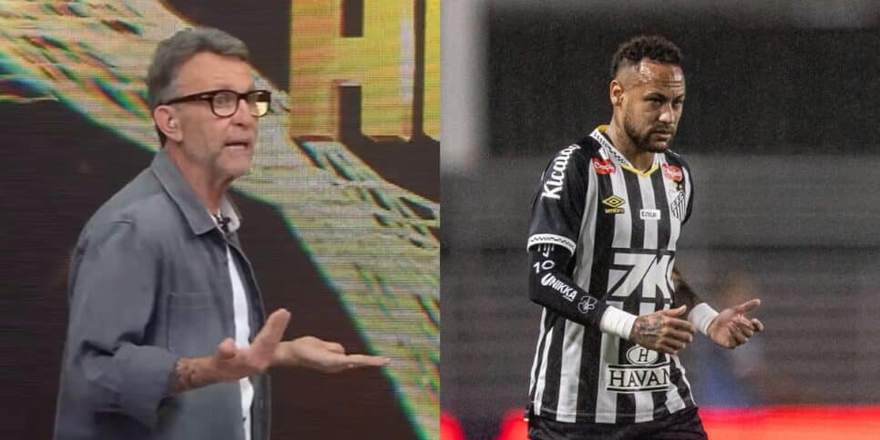 Neto cravou um contrato de Neymar fora do Santos (Reprodução: Band / Raul Baretta)