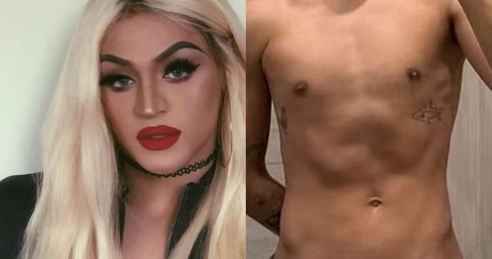 Pabllo Vittar surge só de toalha e com volumão marcando (Foto: Reprodução/ Instagram/ Montagem)