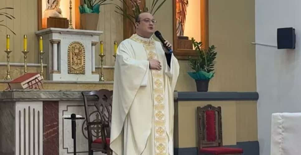 O padre Danilo Felix Franco (Foto: Reprodução/ g1)