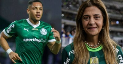 Com Vitor Roque: Leila libera PIX por +1 reforço no Palmeiras (Foto: Reprodução/Montagem TV Foco)