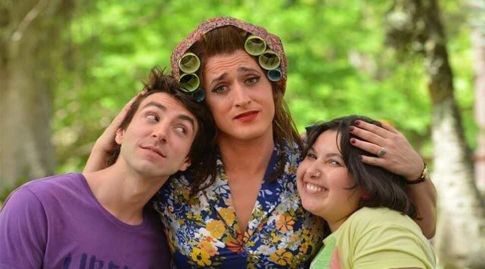 Comediante Paulo Gustavo com seus filhos de cena em "Minha Mãe é uma Peça" (Foto: Reprodução/ Divulgação)