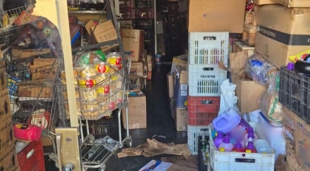 Todos os produtos do empório foram recolhidos em Uberlândia (Foto: Procon-MG)