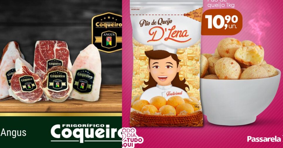 Linhas de alimentos do Grupo Passarela (Foto Reprodução/Facebook)