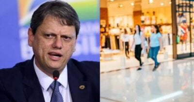 Tarcísio sanciona 2 viradas nos shoppings de SP - Foto: Montagem