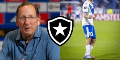 Textor arma nova dupla de Savarino ao Botafogo (Reprodução: Montagem TV Foco)