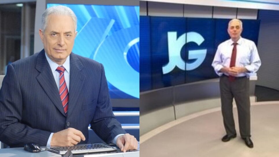 William Waack no Jornal da Globo (Foto: Reprodução/ Montagem)