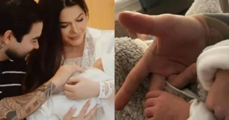Yudi Tamashiro e Mila Braga tiveram sua primeira filha (Foto: reprodução/Montagem TV Foco)