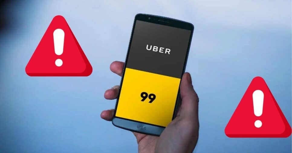 Uber e 99 - Montagem: TVFOCO