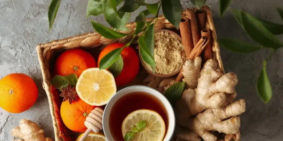 Alguns chás são ricos em vitamina C e ajudam a combater as infecções causadas pelos dias mais frios (Foto Reprodução/Tua Saúde)