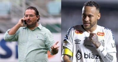 Alexandre Mattos e Neymar no Santos - Foto Reprodução Internet