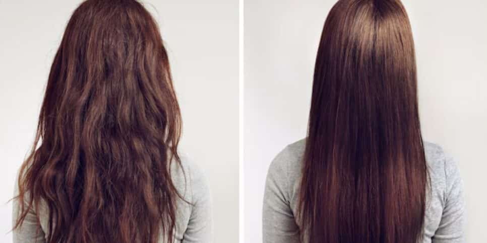 Antes e depois de cabelo liso (Foto: Freepik)