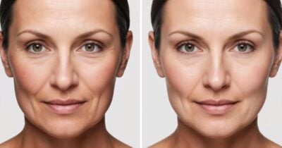 Antes e depois de rugas (Foto: Freepik)