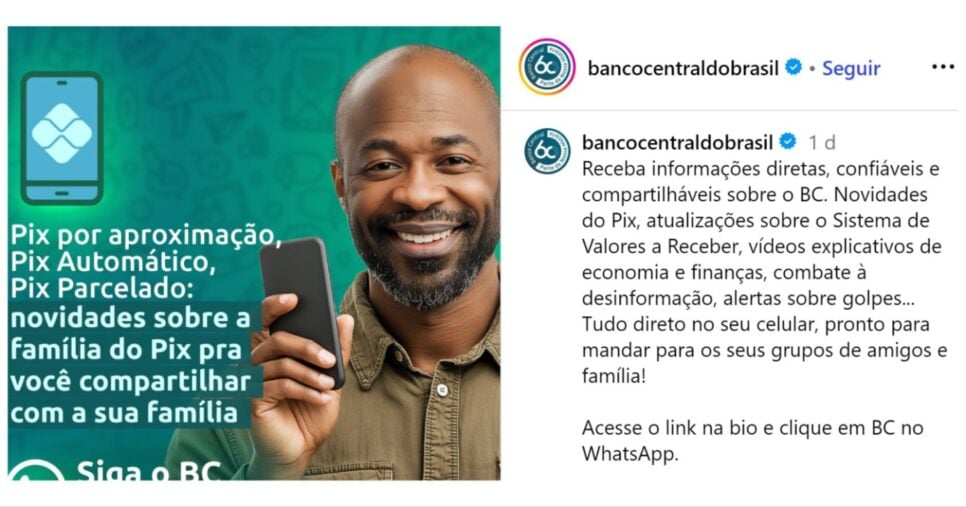 Banco Central faz comunicado