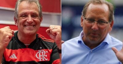 Bap passa de Textor e libera PIX por joia de R$ 45M no Flamengo (Foto: Montagem/TV Foco)