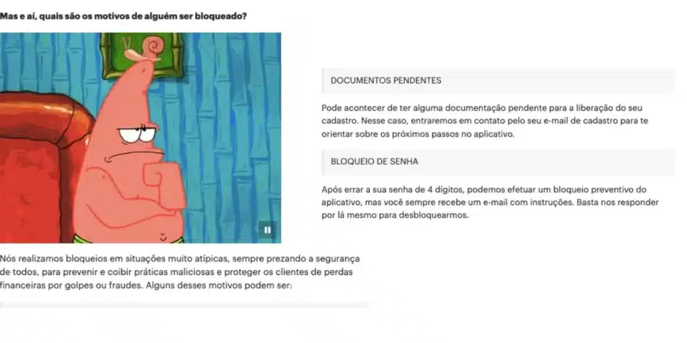 Bloqueio de conta (Foto: Reprodução / Nucommunity)