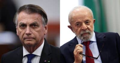 Bolsonaro e Lula sem chão Pesquisa mostra o novo presidente  (Foto: Montagem/TV Foco)
