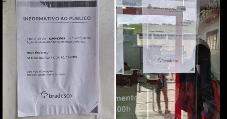 Comunicado do Bradesco (Foto Reprodução/Internet)