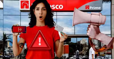 Aviso chega para quem tem cartão de crédito ou pretende ter um no Bradesco (Foto Reprodução/Montagem/Lennita/Tv Foco/Canva/Bradesco)