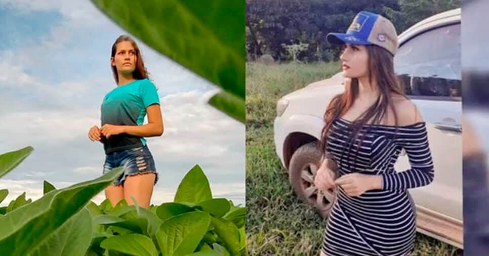Calita Franciele, mulher de Amado Batista antigamente (Foto: Reprodução)
